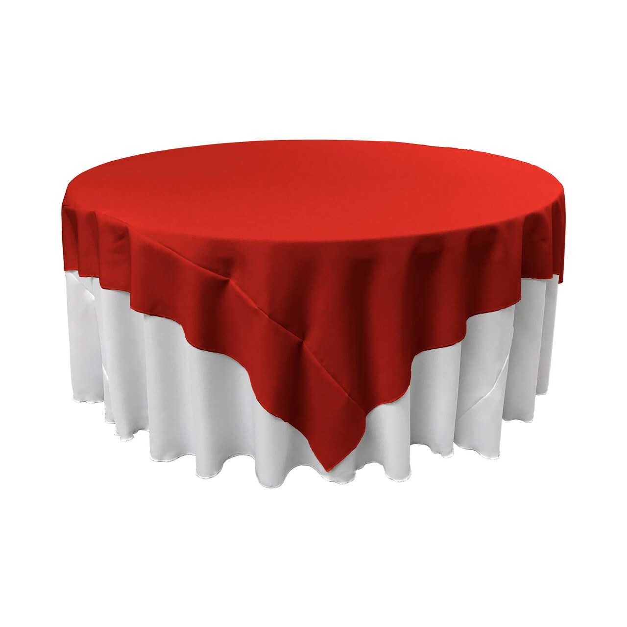 90x90 Inch Square Tablecloth Durable Polyester Poplin, Perfect for Dining & Special Events